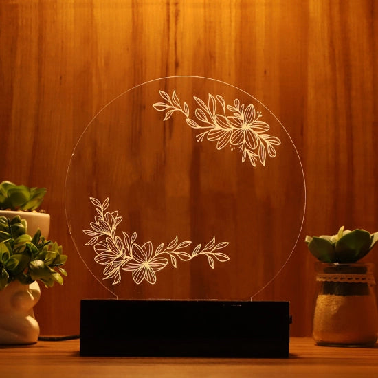 Luminária Abajur Salmos LED Amarelo